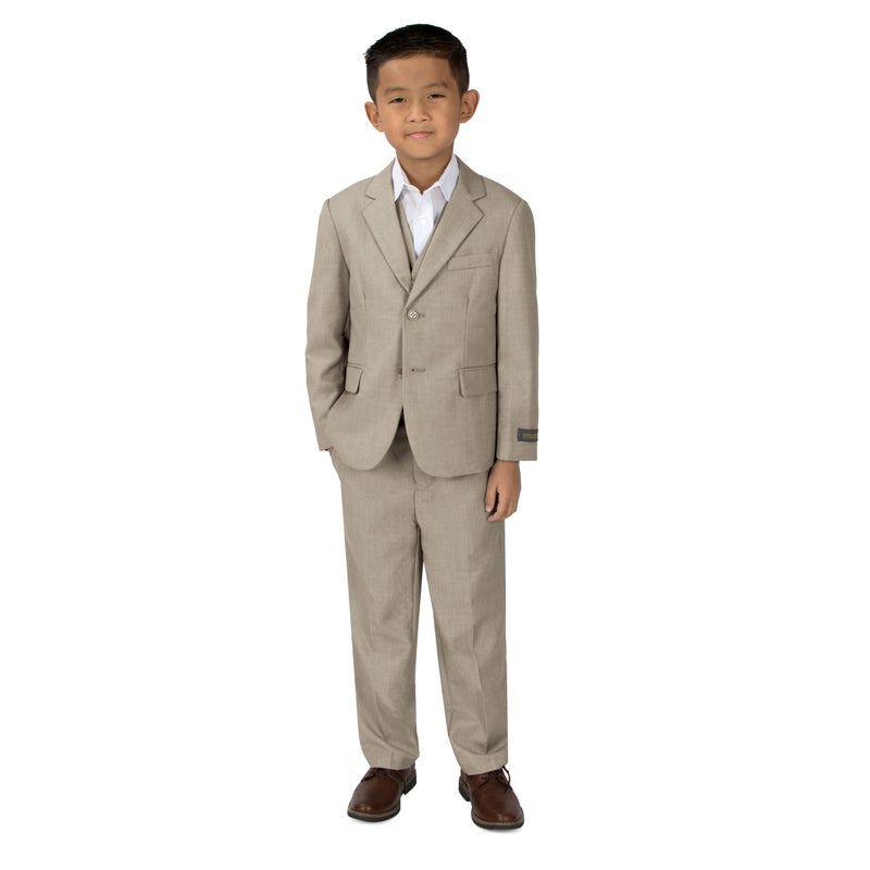 Spring Notion Boys' 3-Piece Suit Set Tan 10 - Image 2